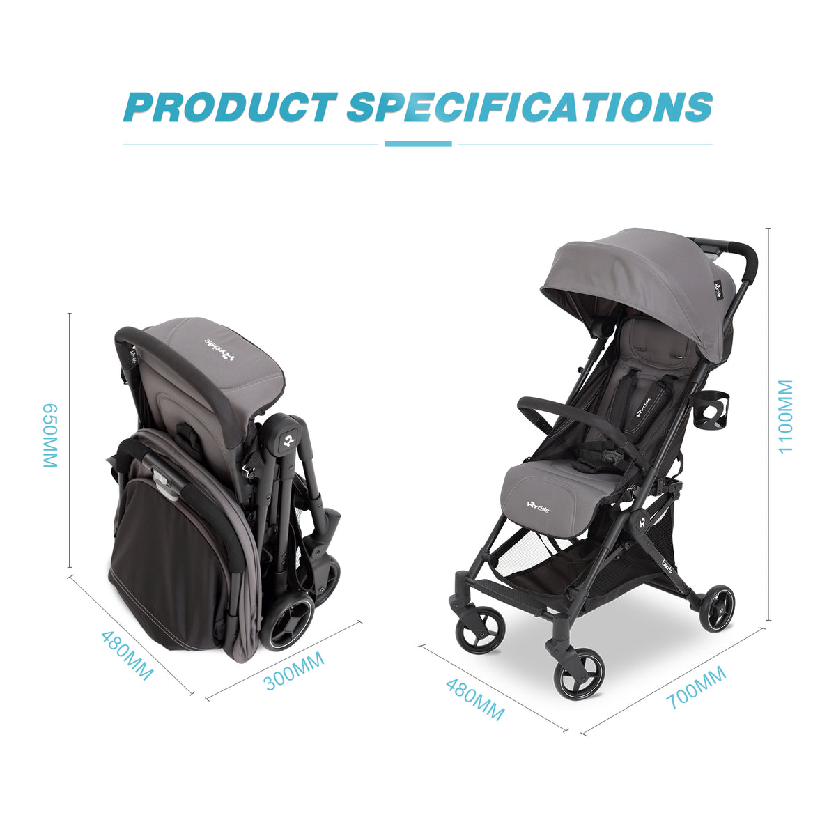 Poussette Compacte Premium pour Bébé