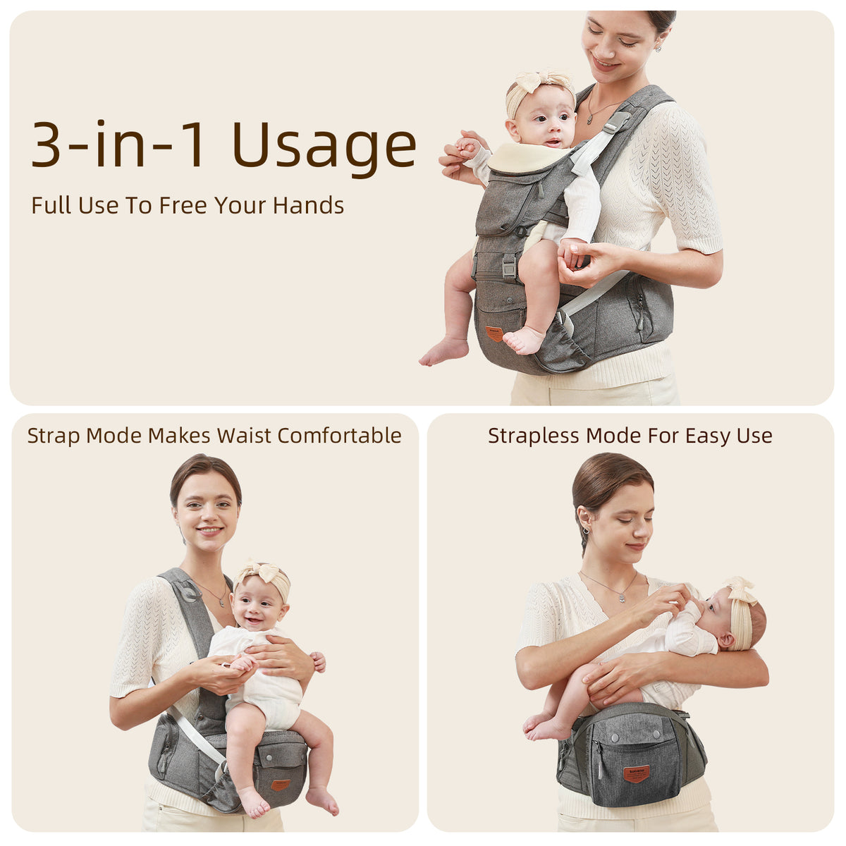 Telys Carry™ – Porte-Bébé 3-en-1