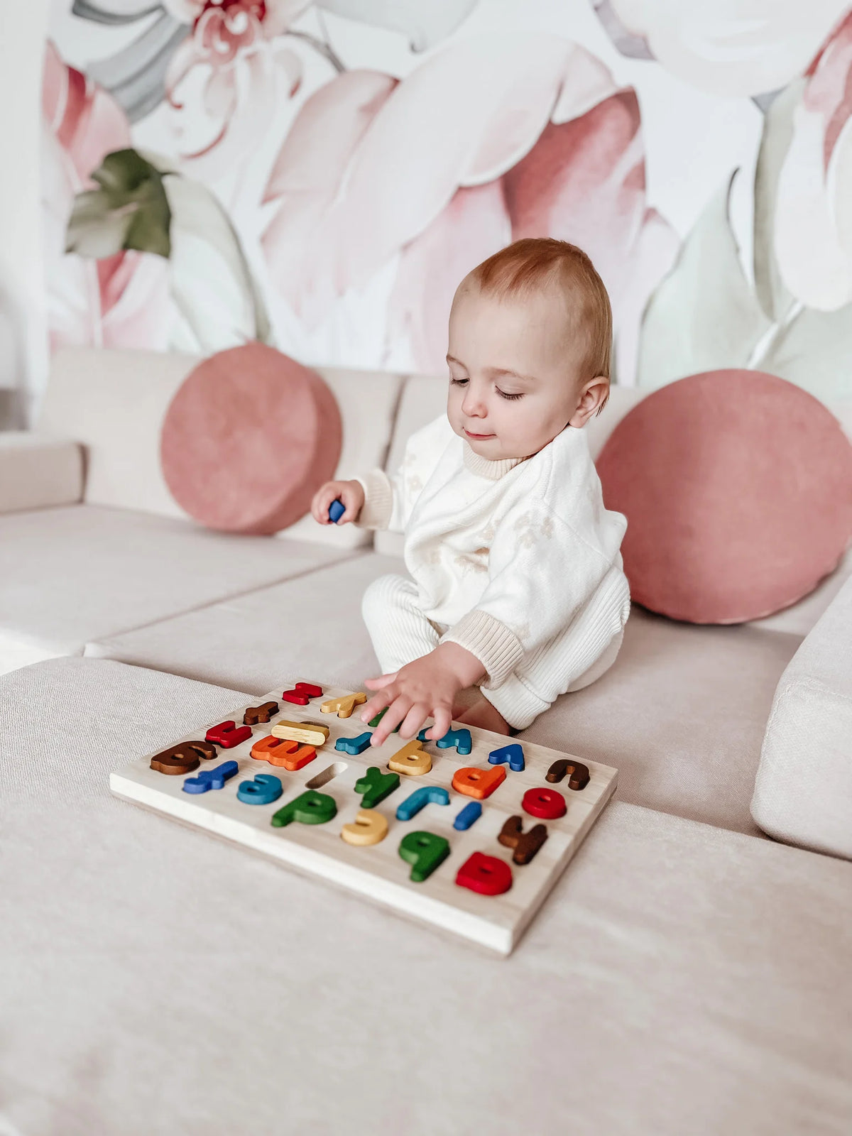 Puzzle Alphabet Éducatif en Bois Montessori