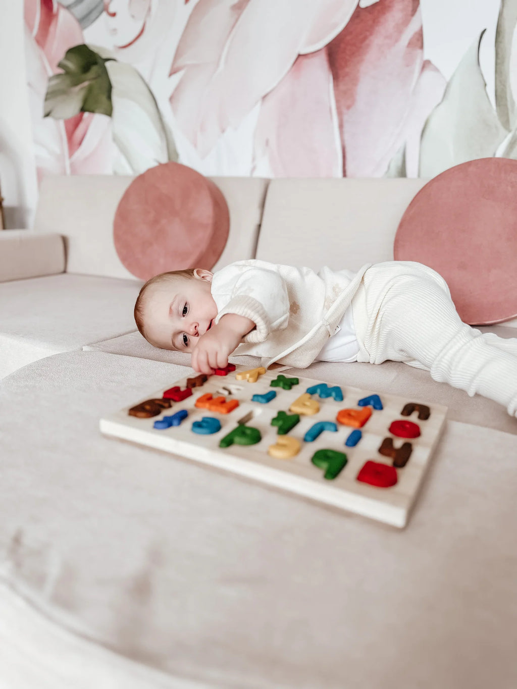 Puzzle Alphabet Éducatif en Bois Montessori