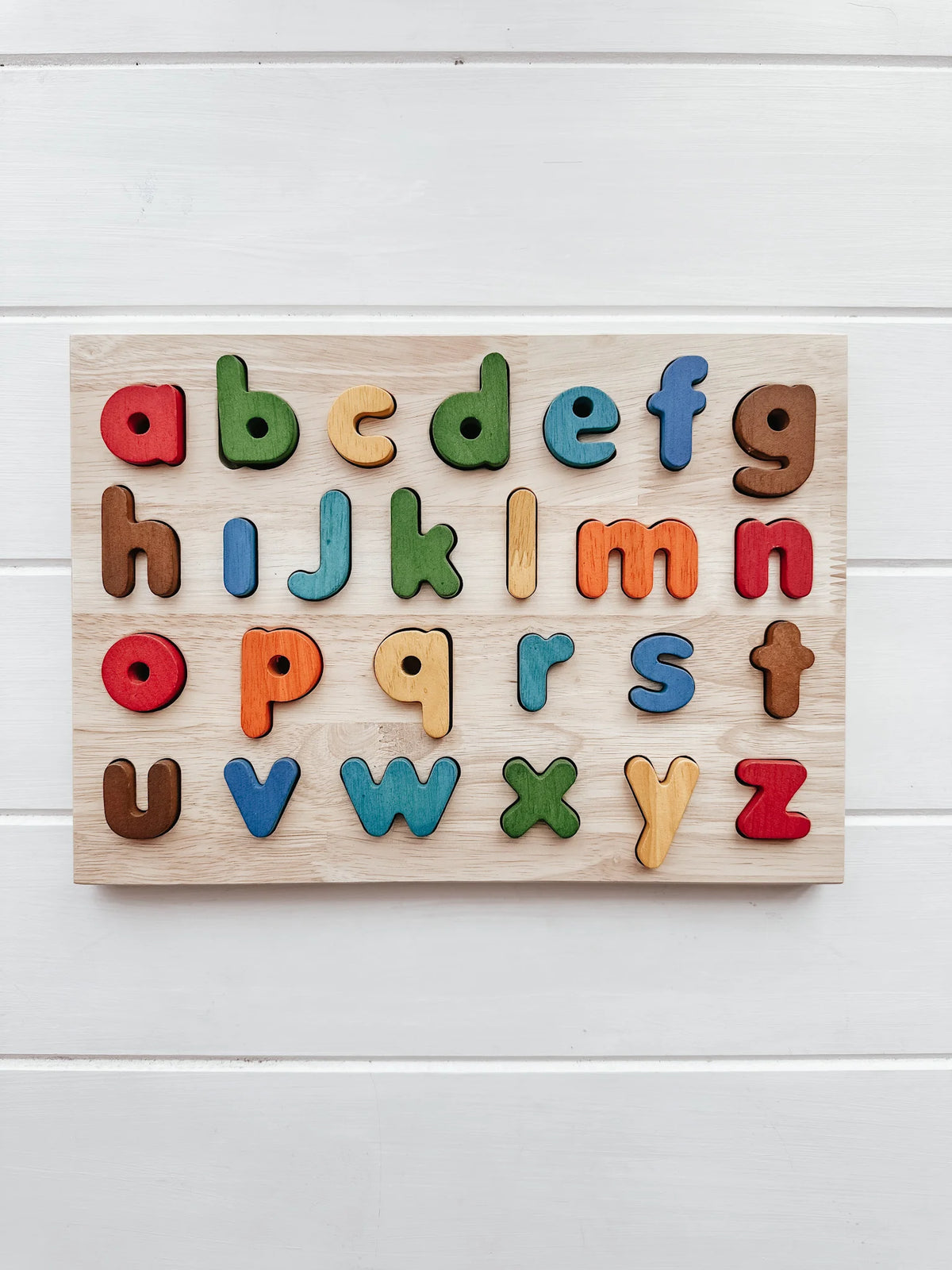 Puzzle Alphabet Éducatif en Bois Montessori